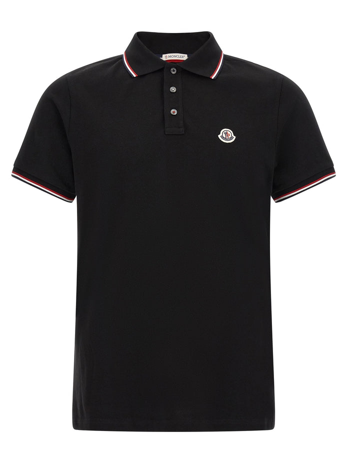 Tricolor trim polo shirt