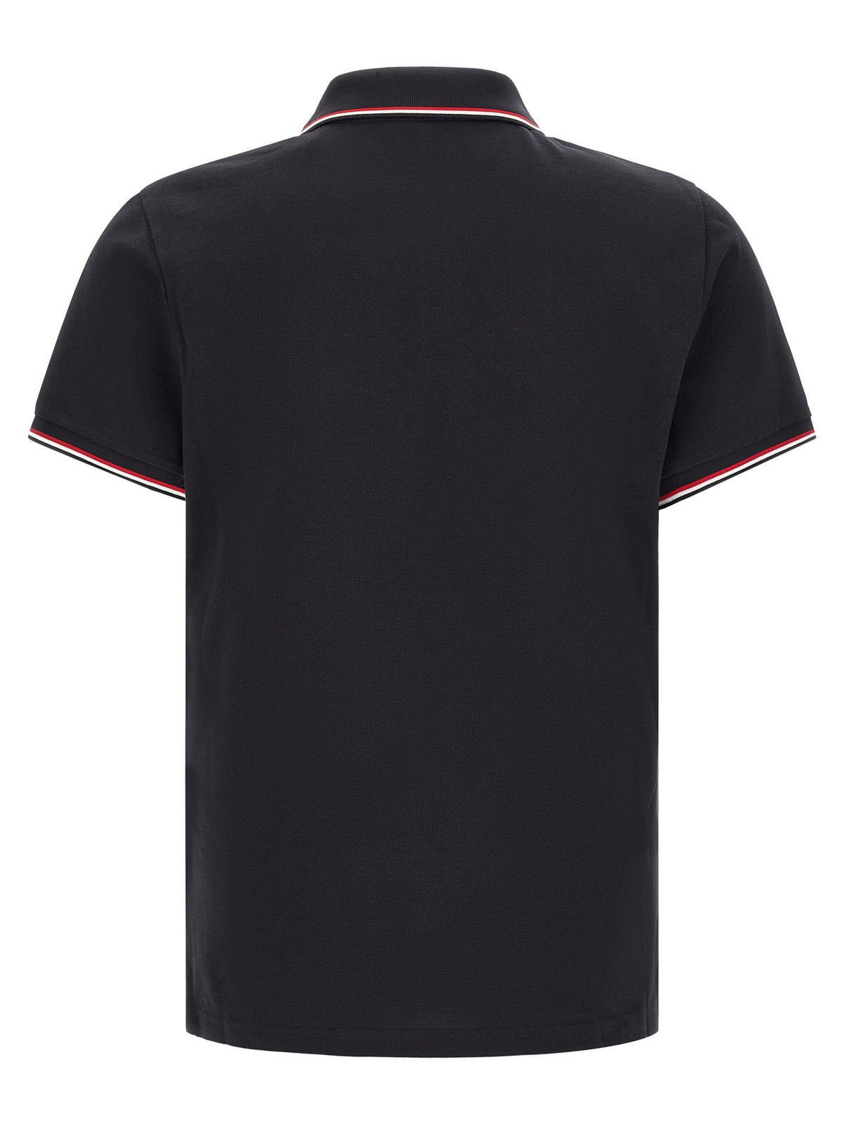 Moncler Tricolor trim polo shirt
