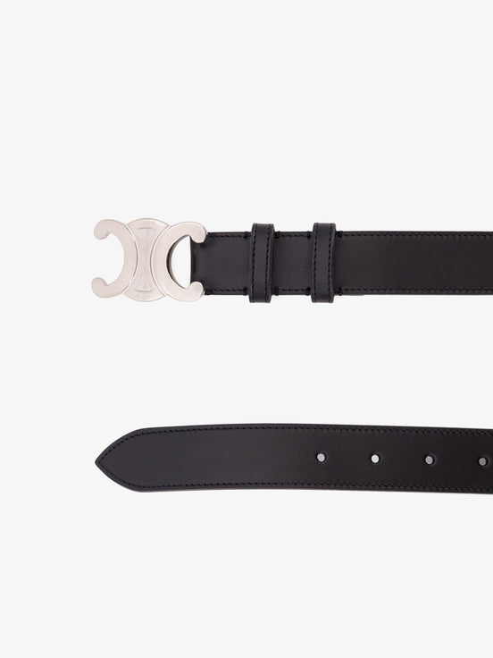Celine Triomphe leather belt