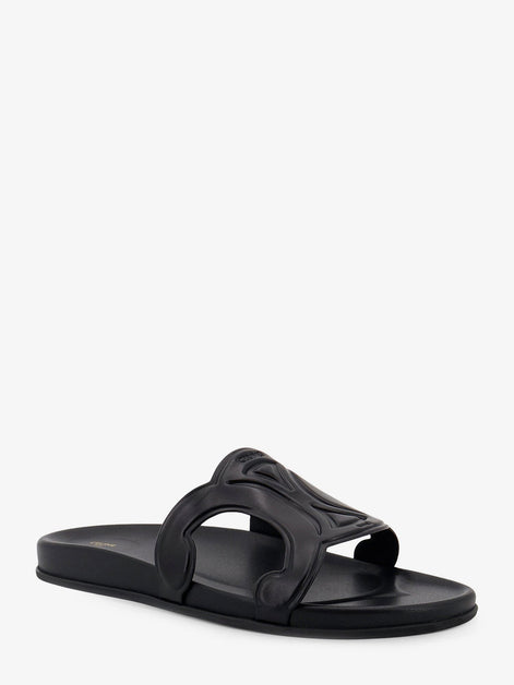 Celine Triomphe leather sandals