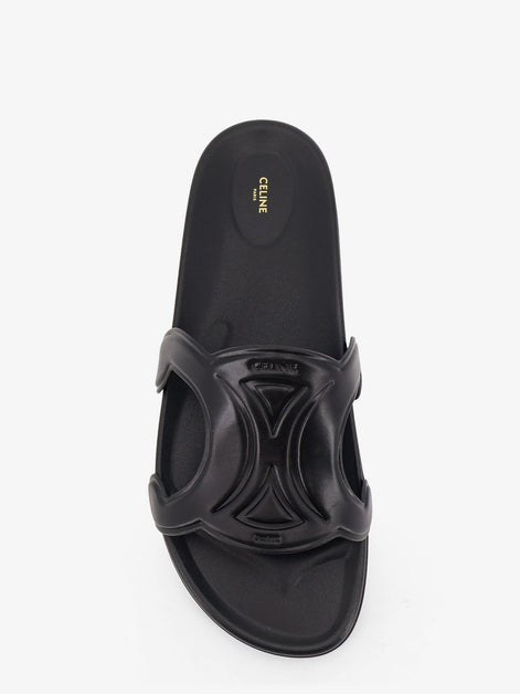 Celine Triomphe leather sandals