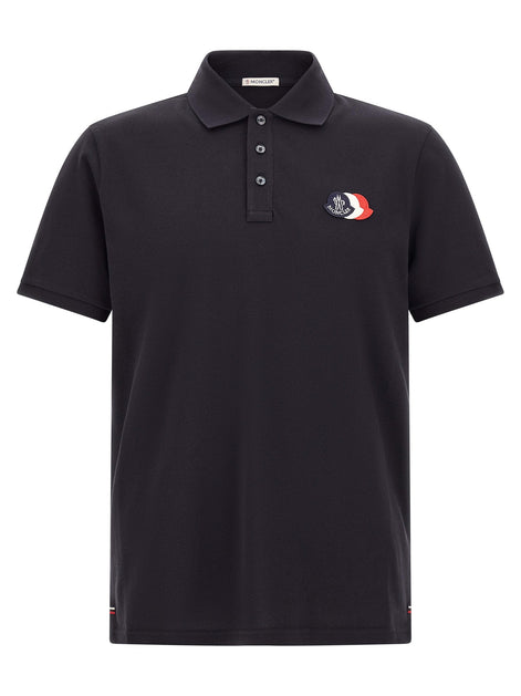 Triple logo polo shirt