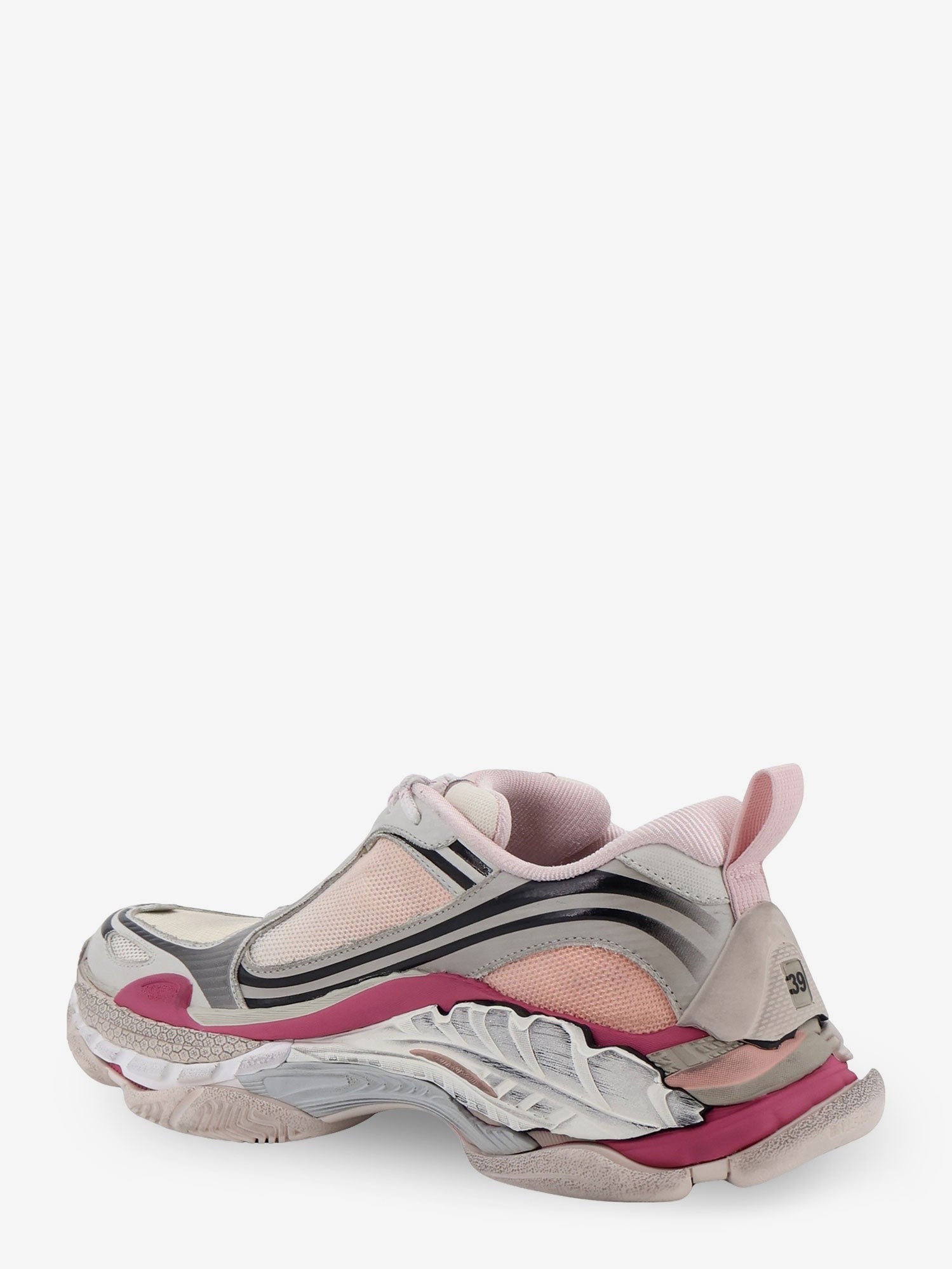 Triple S.2 Gandient sneakers in mesh and nylon with used effect