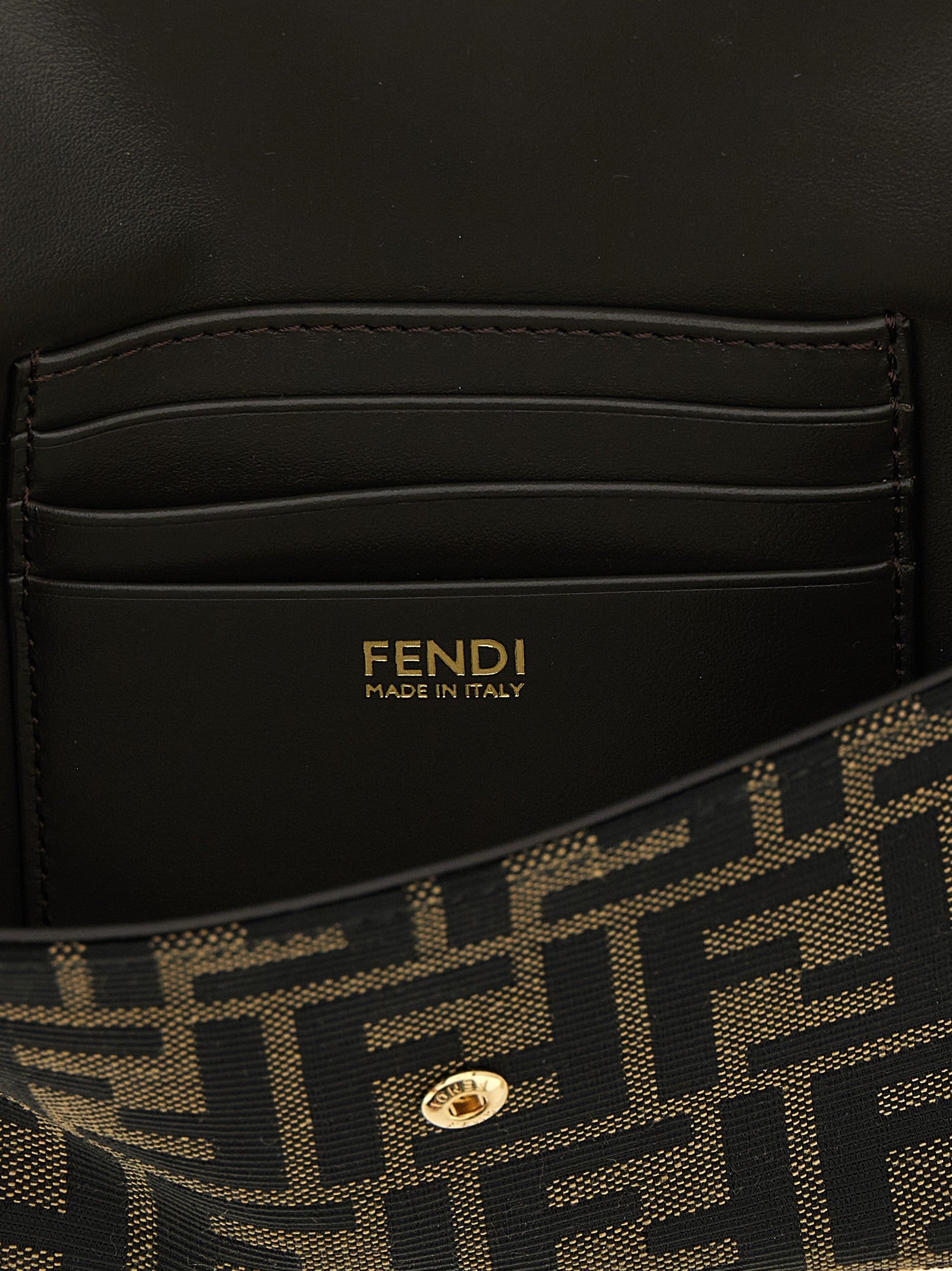 Fendi Wallet on Chain Tube FF Zucca Fabric crossbody bag