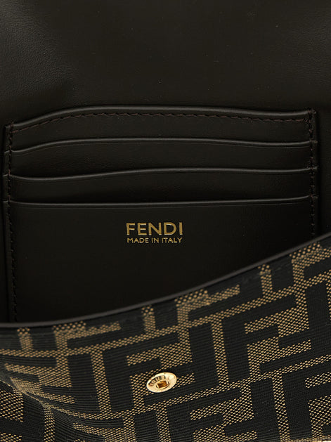 Fendi Wallet on Chain Tube FF Zucca Fabric crossbody bag