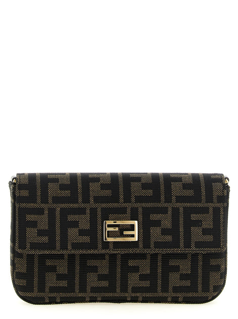 Wallet on Chain Tube FF Zucca Fabric crossbody bag