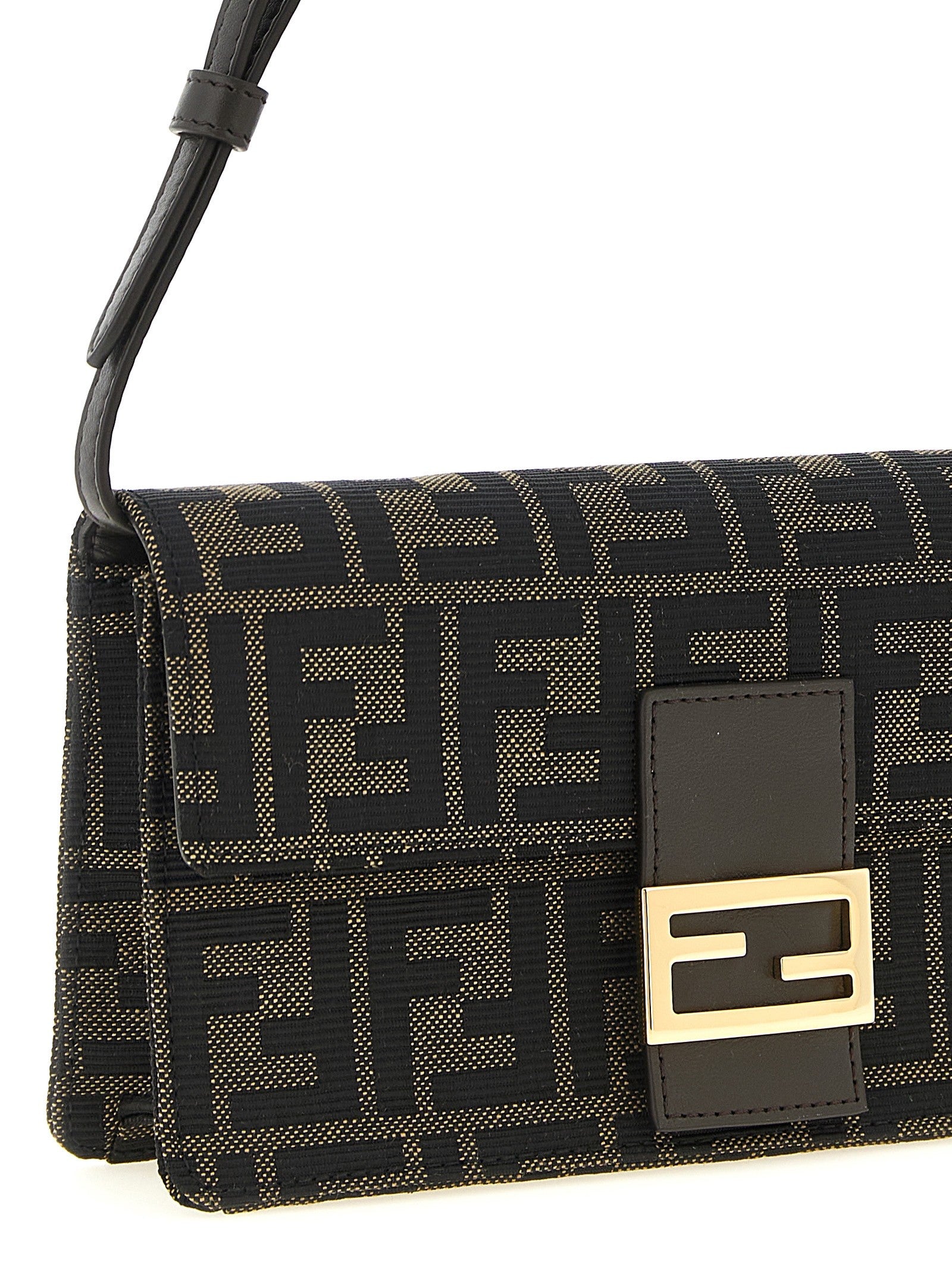 Fendi Wallet on Chain Tube FF Zucca fabric crossbody bag