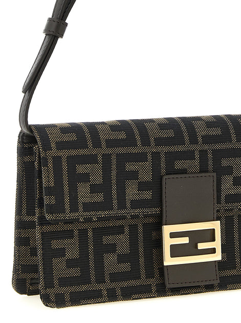 Fendi Wallet on Chain Tube FF Zucca fabric crossbody bag