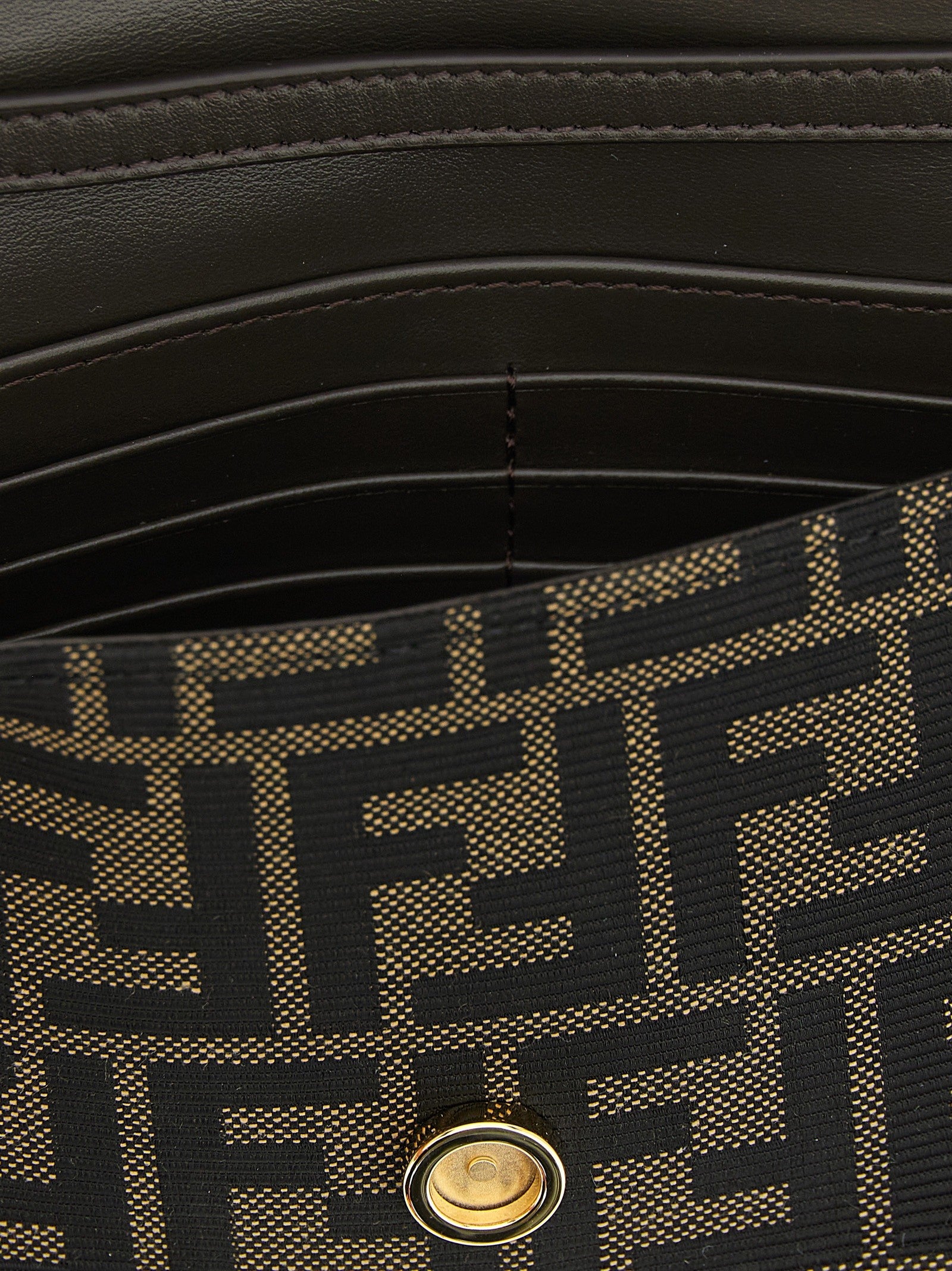 Fendi Wallet on Chain Tube FF Zucca fabric crossbody bag