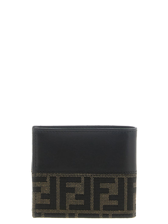 Fendi Two-color FF Jacquard wallet