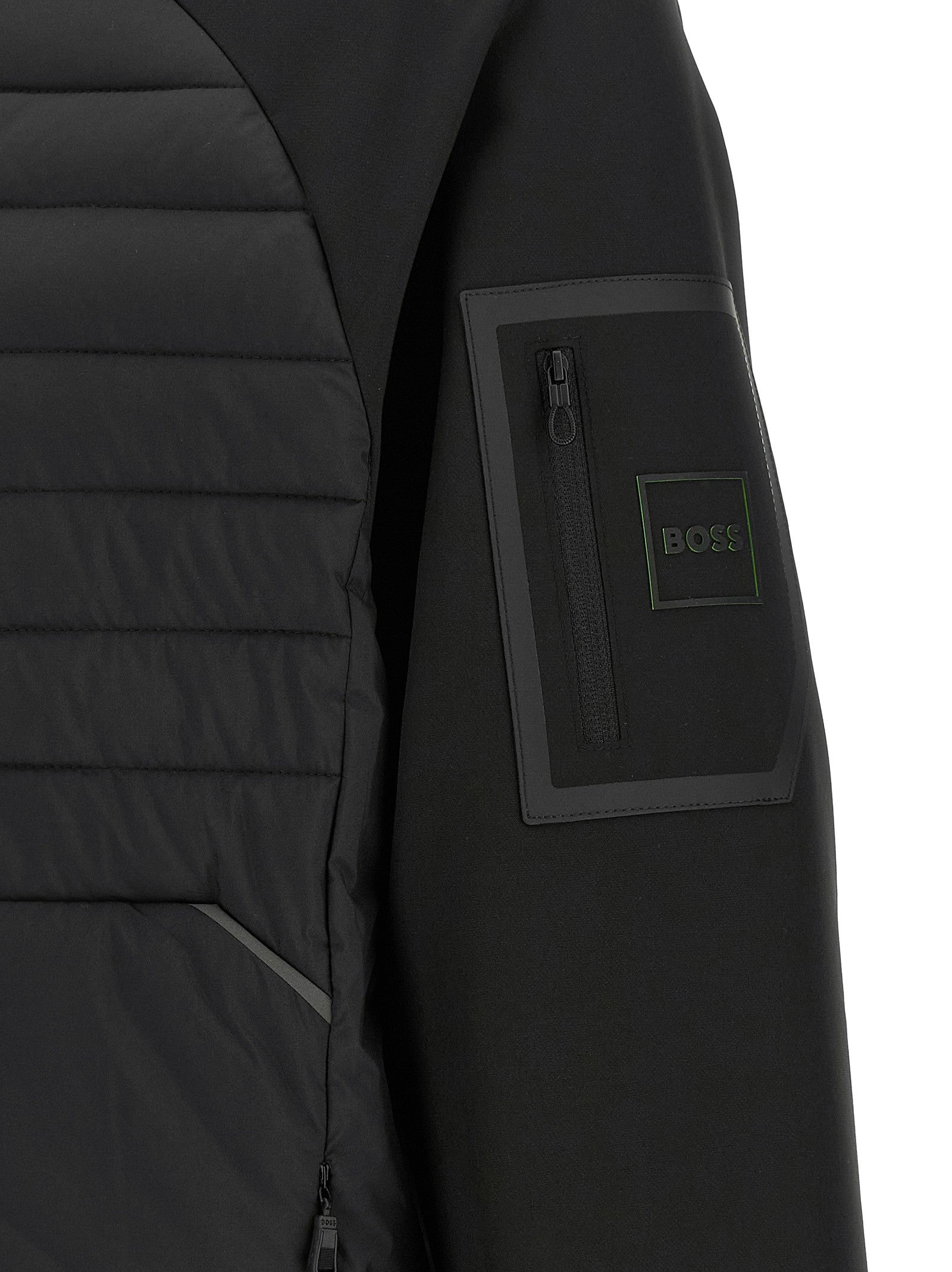 Two-material hoodie