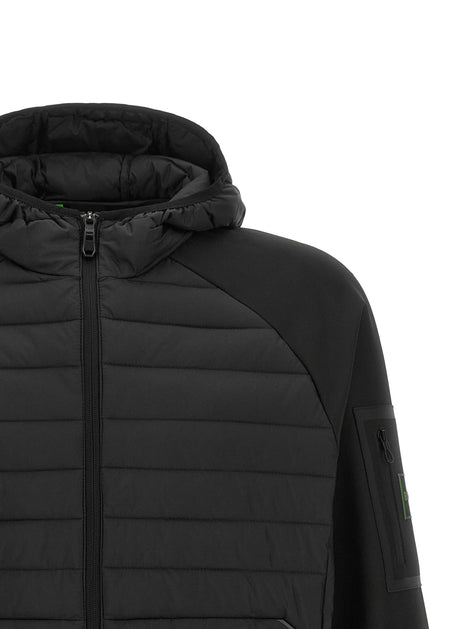 Two-material hoodie