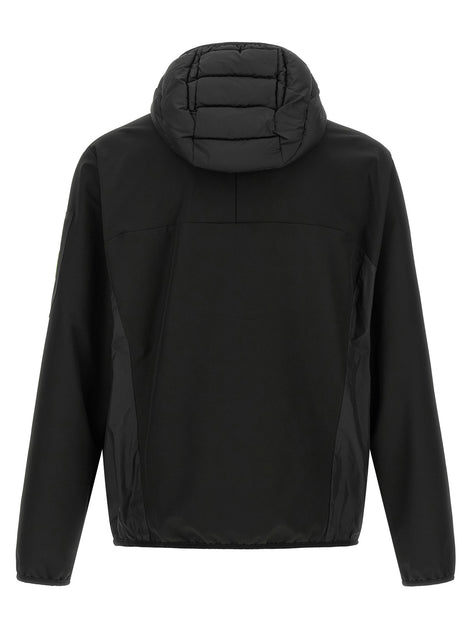 Two-material hoodie