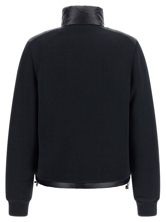 Moncler Two-material padded cardigan
