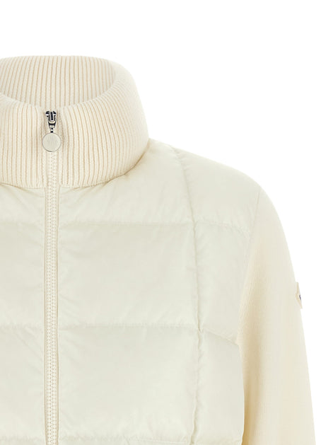 Moncler Two-material padded cardigan