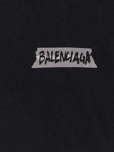 Balenciaga Used effect cotton t-shirt