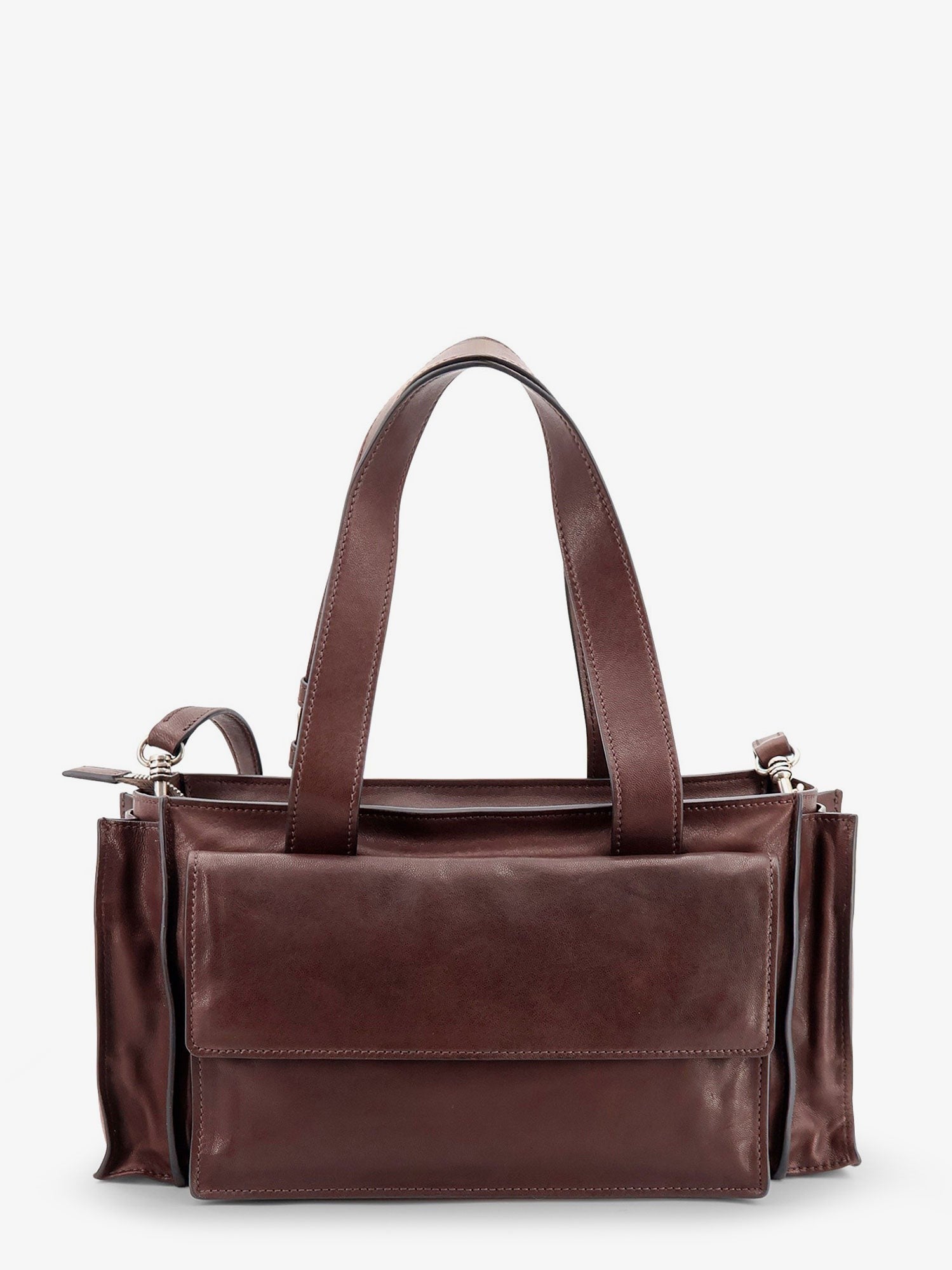 Utilitaire leather crossbody bag