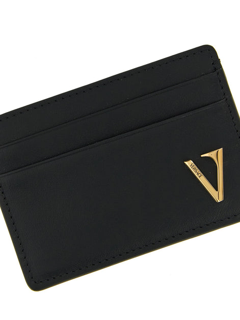 'V Logo' card holder