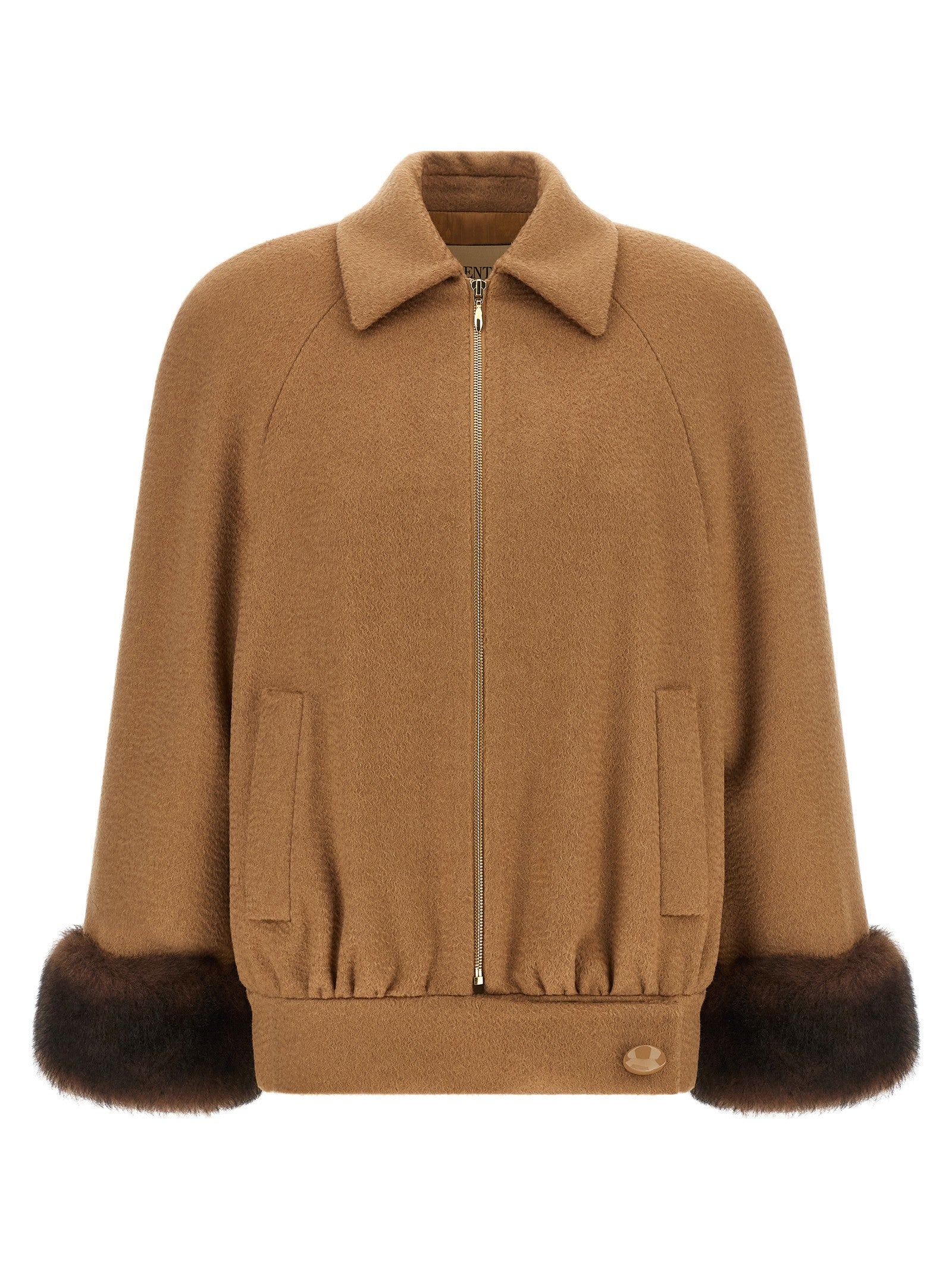 Valentino Garavani fur insert caban
