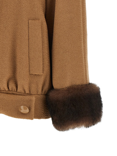 Valentino Garavani Valentino Garavani fur insert caban