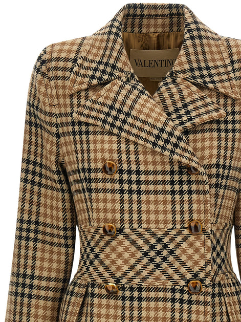 Valentino Garavani Houndstooth Wool coat