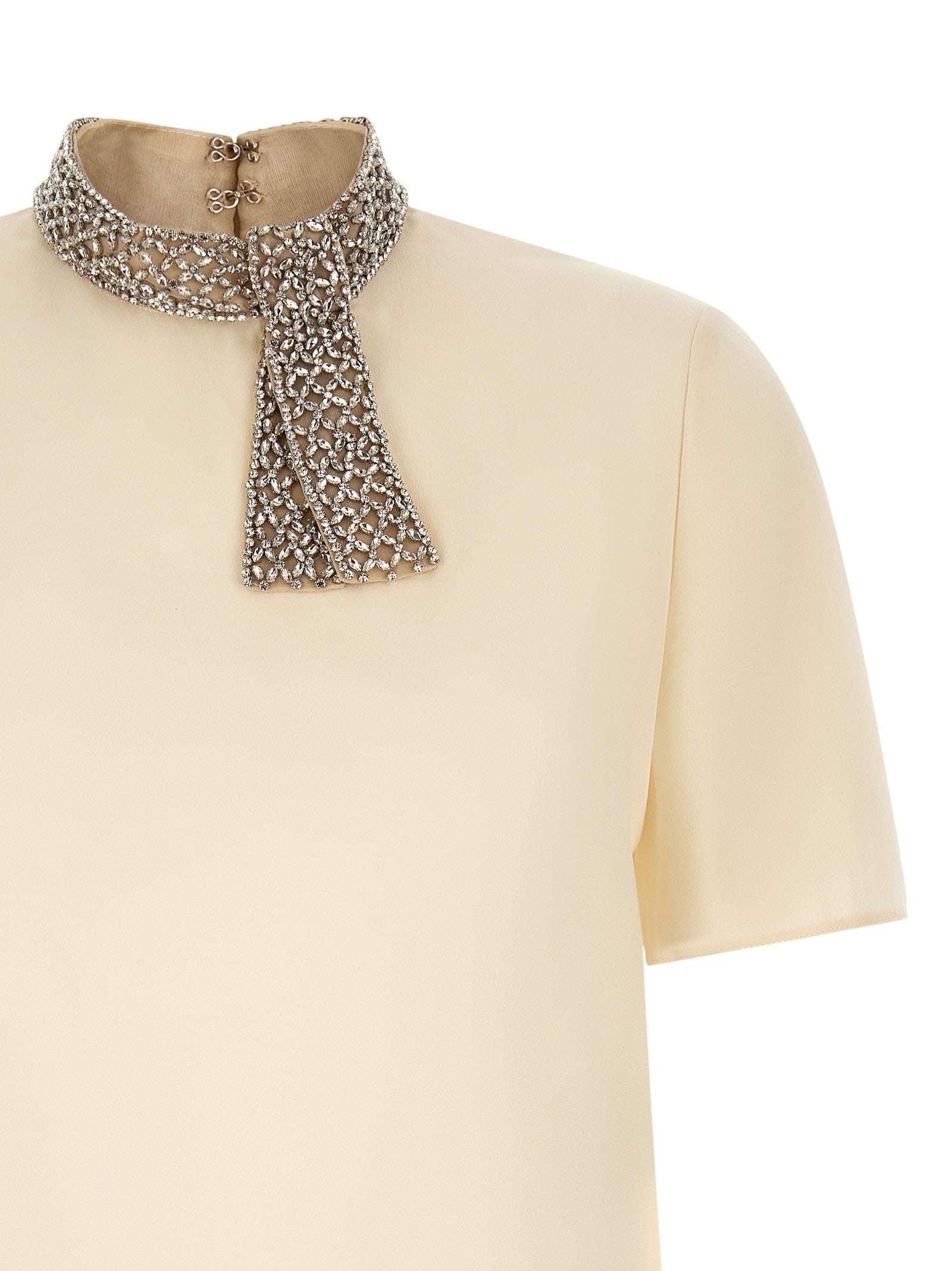 Valentino Garavani jewel collar top