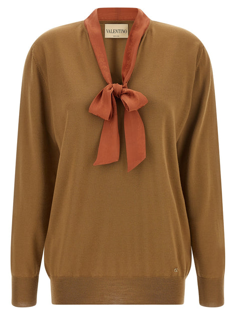Valentino Garavani lavallière collar sweater