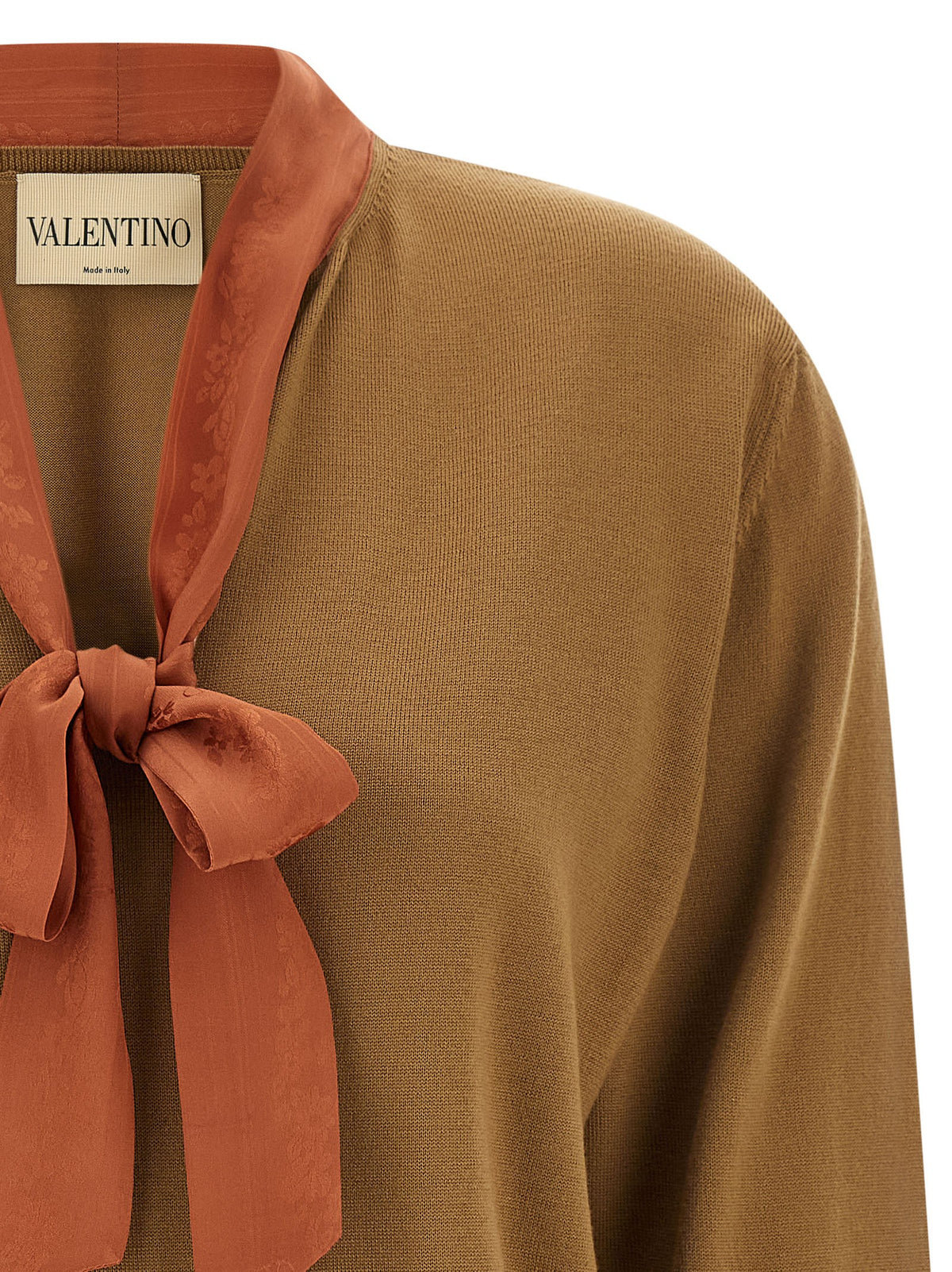 Valentino Garavani Valentino Garavani lavallière collar sweater