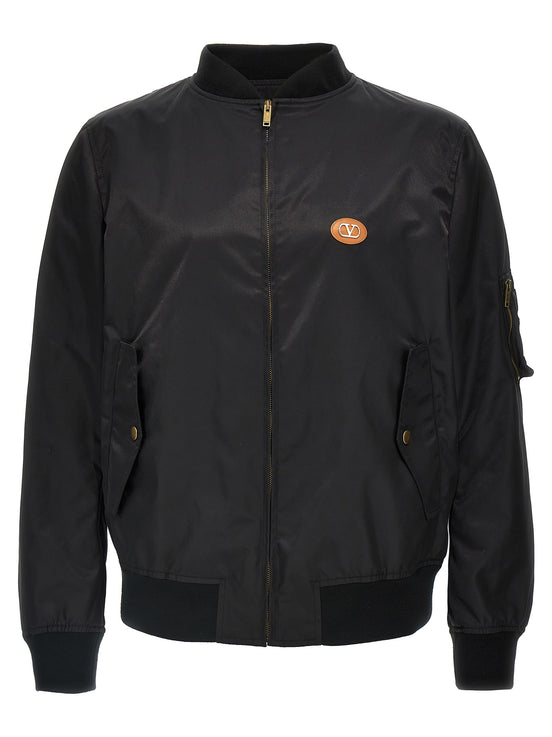 Valentino Garavani logo bomber jacket