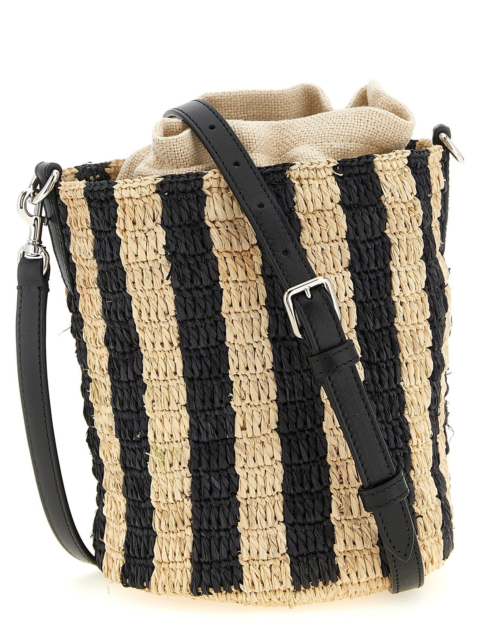 Valentino Garavani raffia small bucket bag