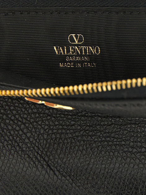 Valentino Garavani Valentino Garavani 'VLogo' black cardholder