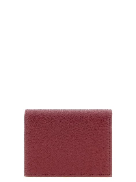 Valentino Garavani Valentino Garavani 'VLogo' burgundy wallet