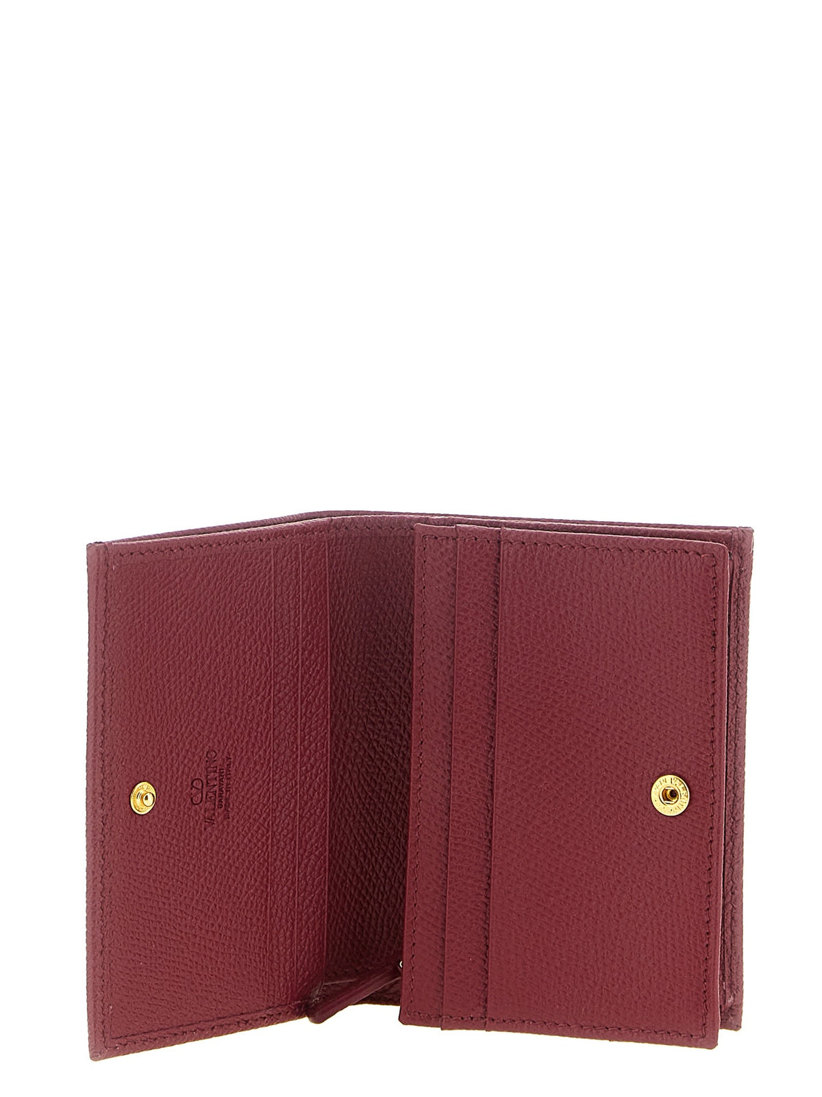 Valentino Garavani Valentino Garavani 'VLogo' burgundy wallet