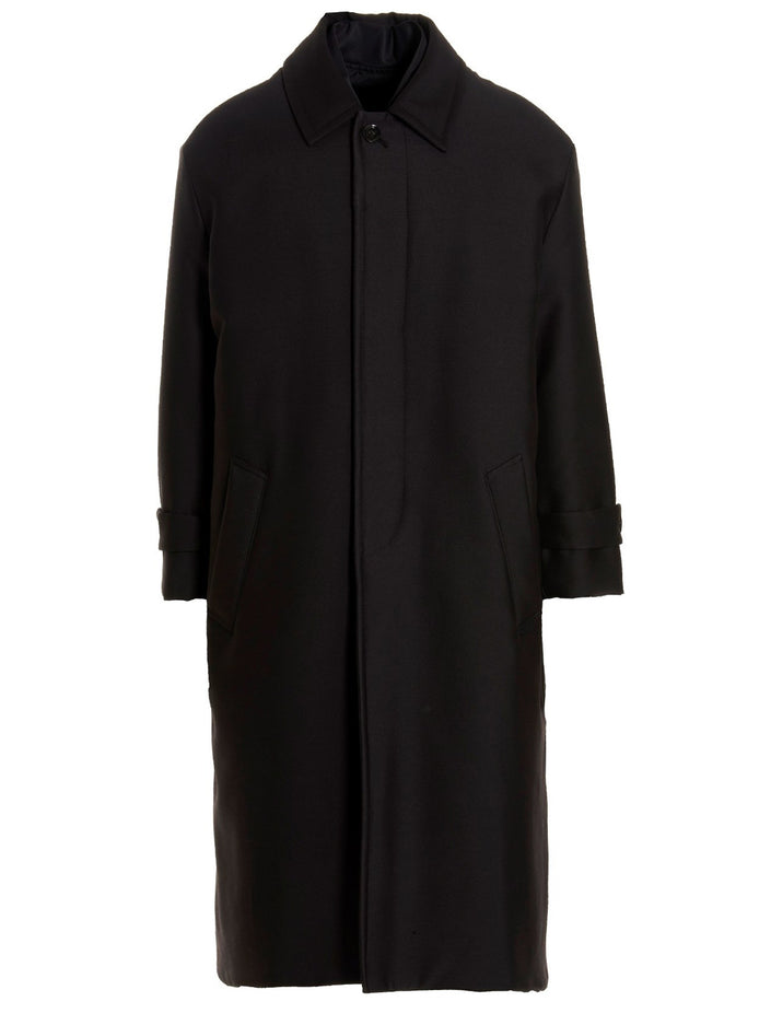 Valentino Pink PP Collection reversible long coat