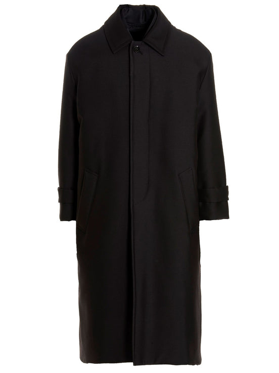 Valentino Pink PP Collection reversible long coat