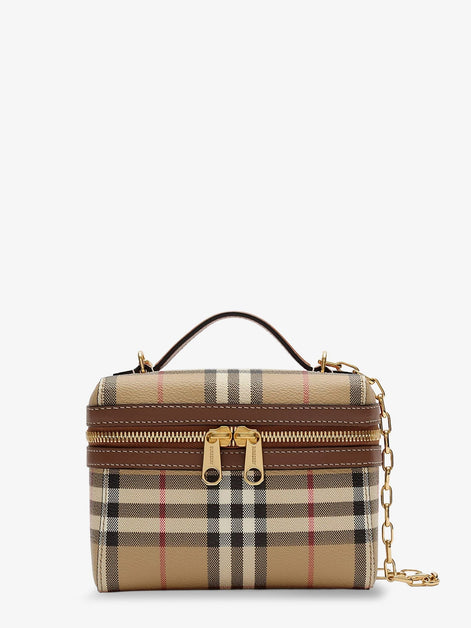Vanity Mini coated canvas handbag with check motif