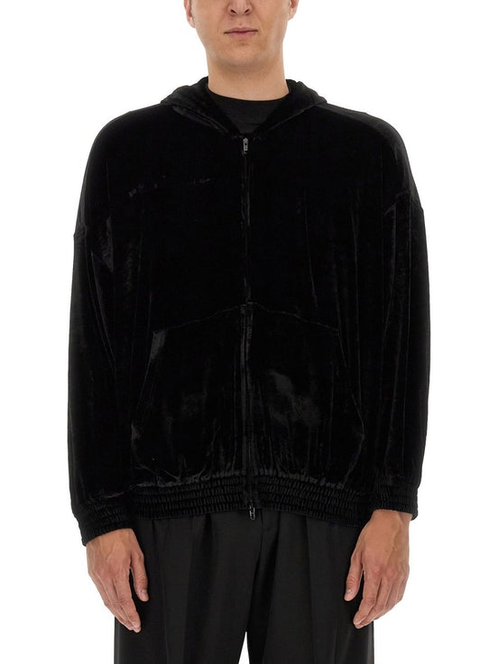 VELVET SWEATSHIRT