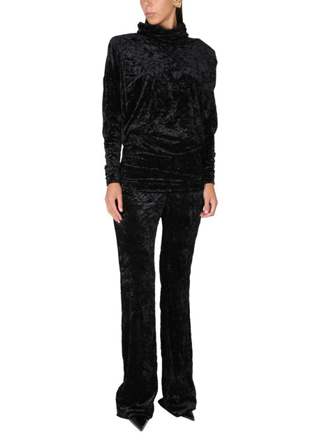 VELVET TURTLENECK TOP