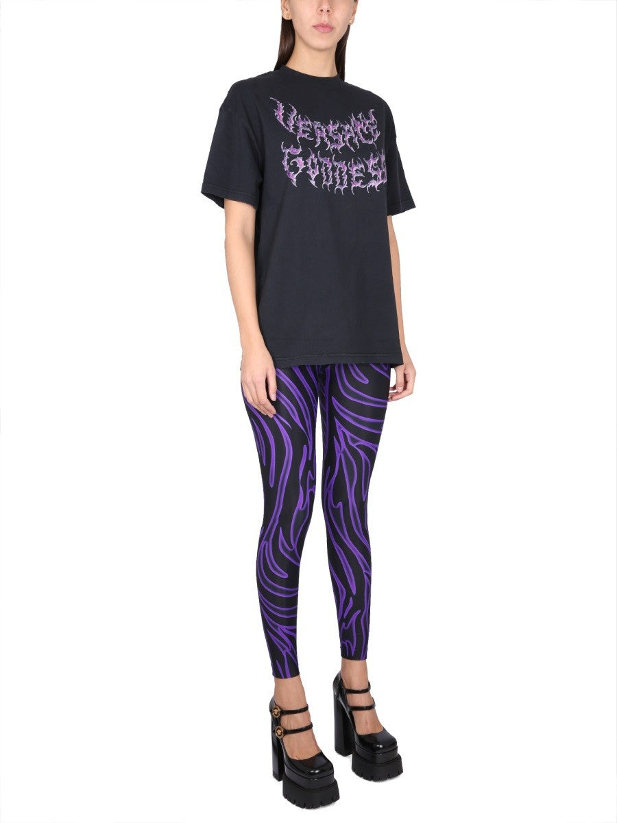 VERSACE GODDESS OVERSIZED T-SHIRT