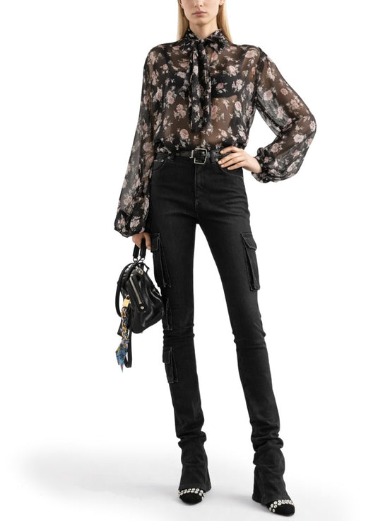 Dolce & Gabbana "VINTAGE ROSE" PRINT TOP