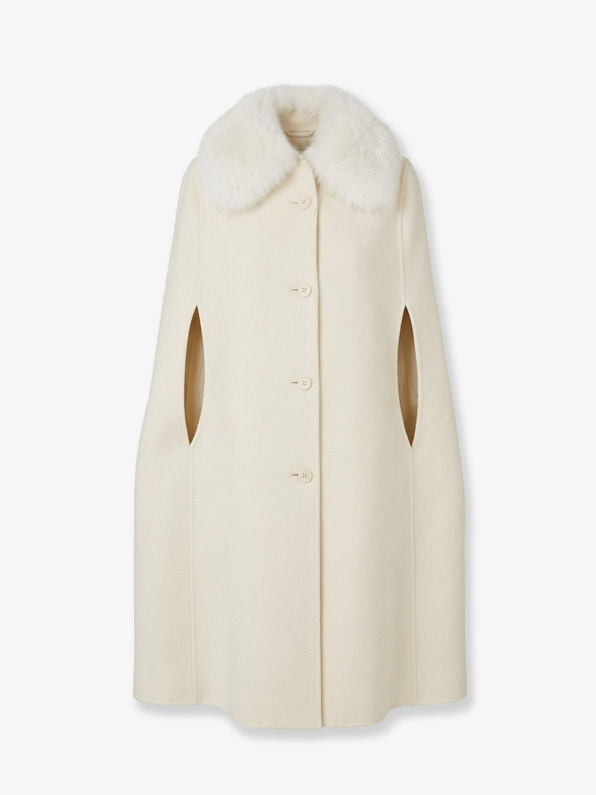 Virgin wool and angora cape