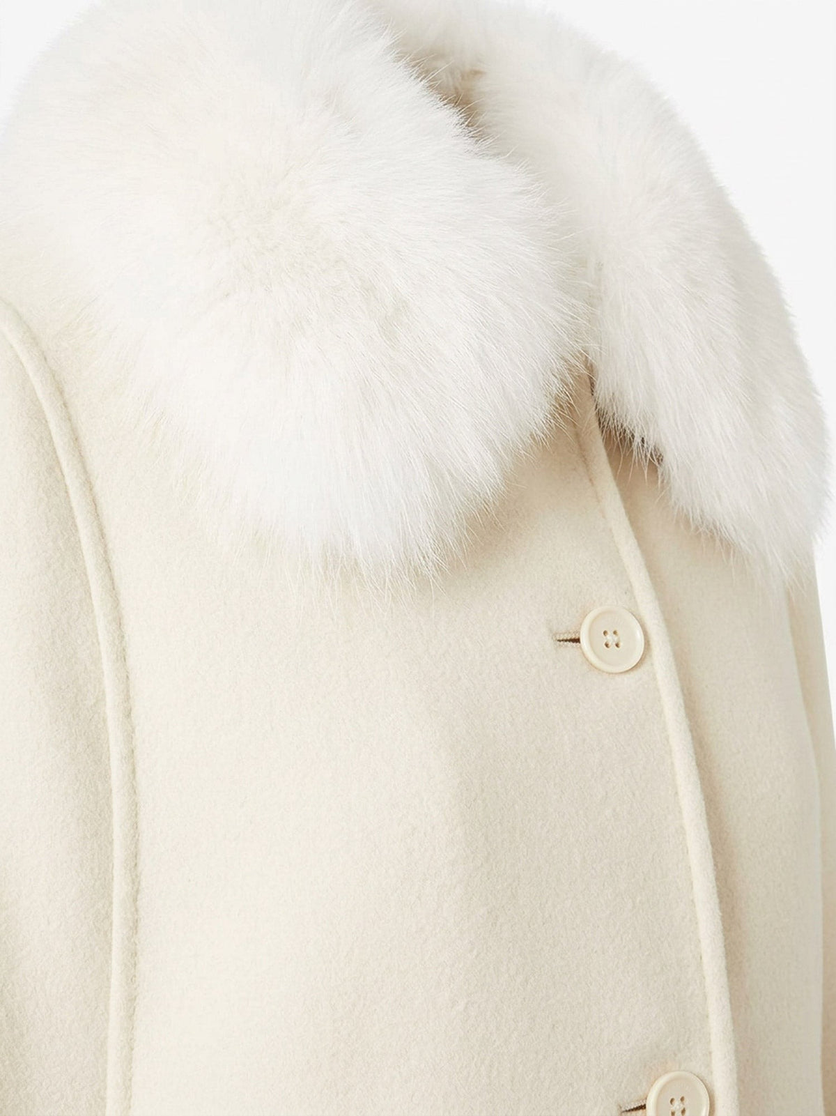 Fendi Virgin wool and angora cape