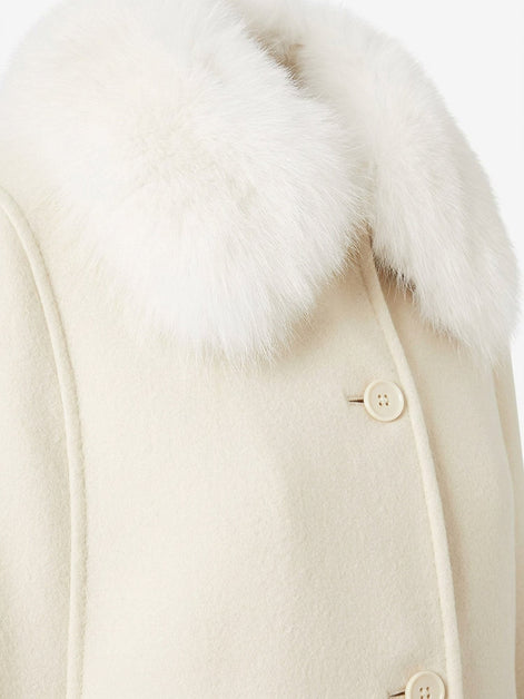 Fendi Virgin wool and angora cape
