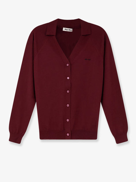 Logo intarsia cardigan