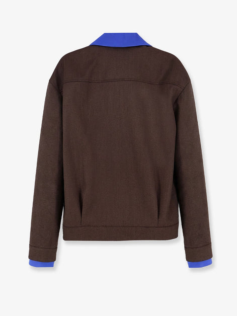 Virgin wool jacket with Logo detail