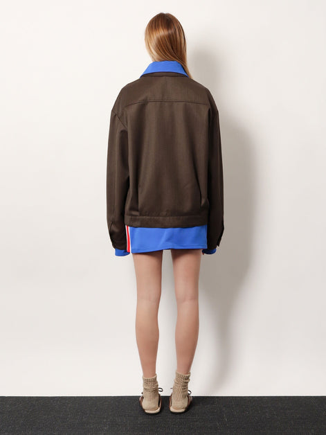 Virgin wool jacket with Logo detail