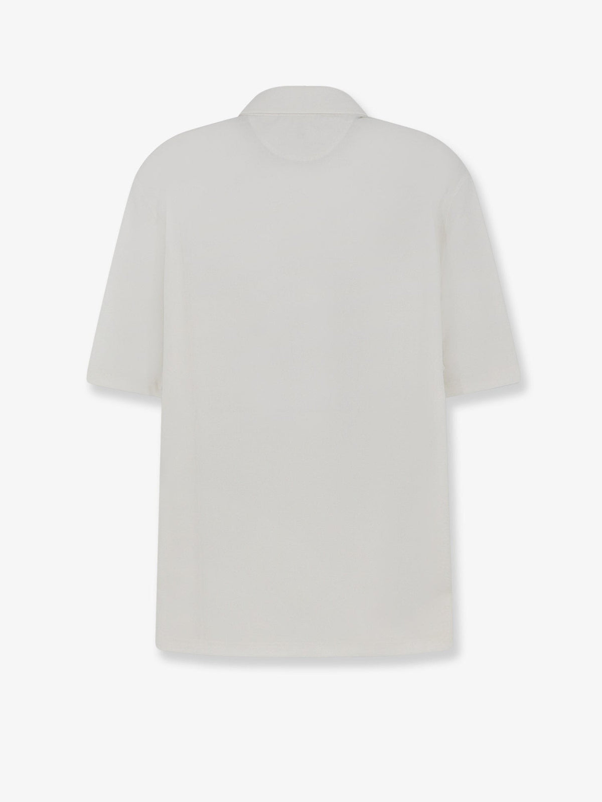 Brunello Cucinelli Virgin wool polo shirt with front logo patch