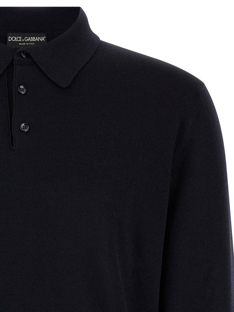 Dolce & Gabbana Virgin wool polo shirt