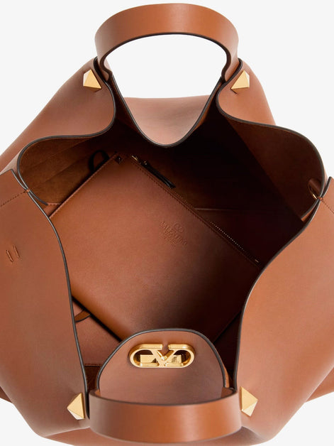 Valentino Garavani VLogo Signature Leather Tote Bag