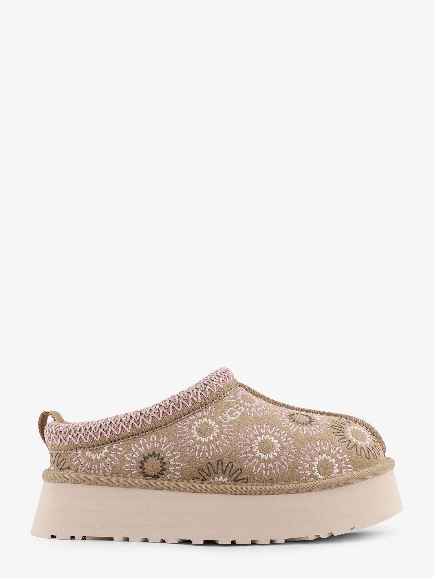 W Tazz suede sandals with multicolor embroidery